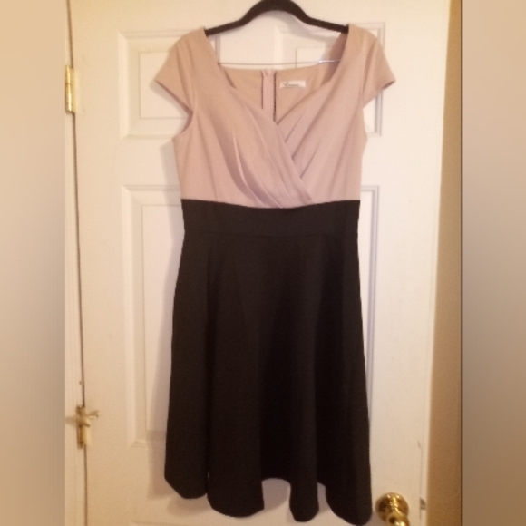 Balletcore Pink & Black Formal Fit & Flare Elegant Dress Size 10 - Picture 1 of 6